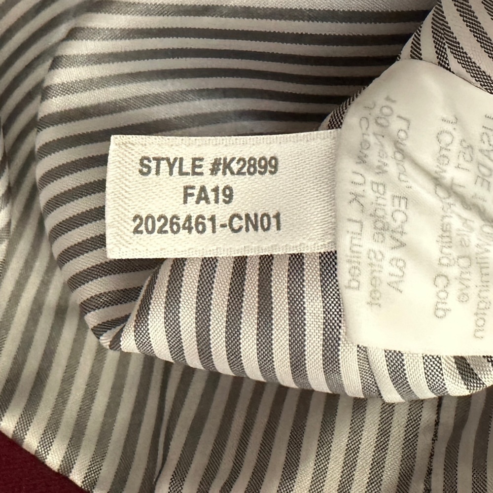 J. CREW Schoolboy Blazer Merlot Red Small - Picture 8 of 8